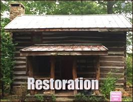 Historic Log Cabin Restoration  Alexander County, North Carolina