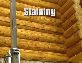  Alexander County, North Carolina Log Home Staining